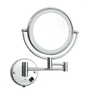 Dolphy 5X LED Magnifying Mirror Wall Mount Chrome