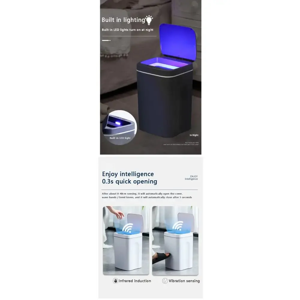 Electronic Automatic Household Waterproof Narrow Sensor Trash