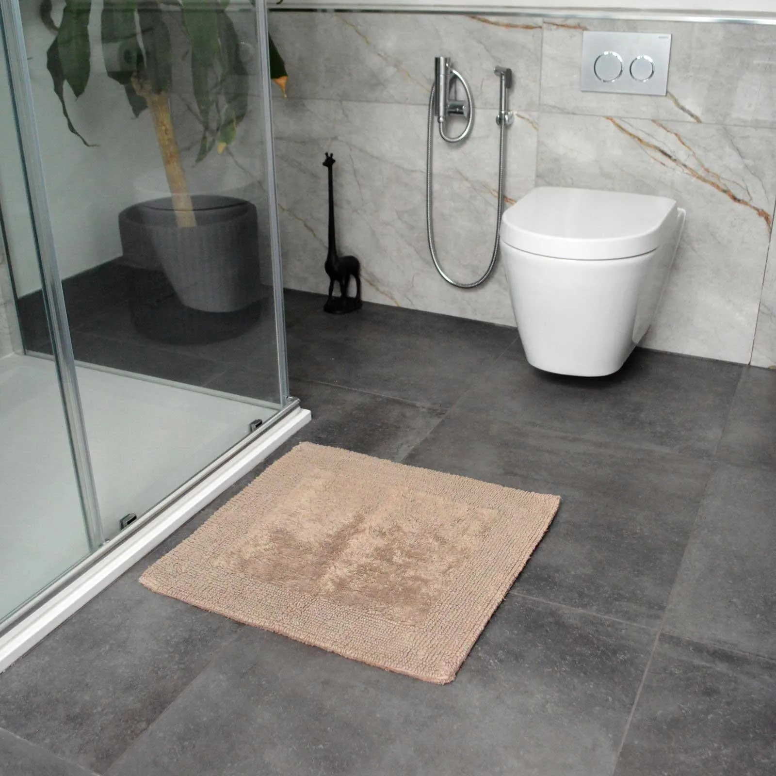 Elegance Reversible Shower Mat Mocha