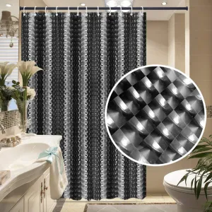 EVA Shower Curtain Liner with 12 Free Hooks, Waterproof 71x71-Inch, Eco-Friendly Bathroom Curtains