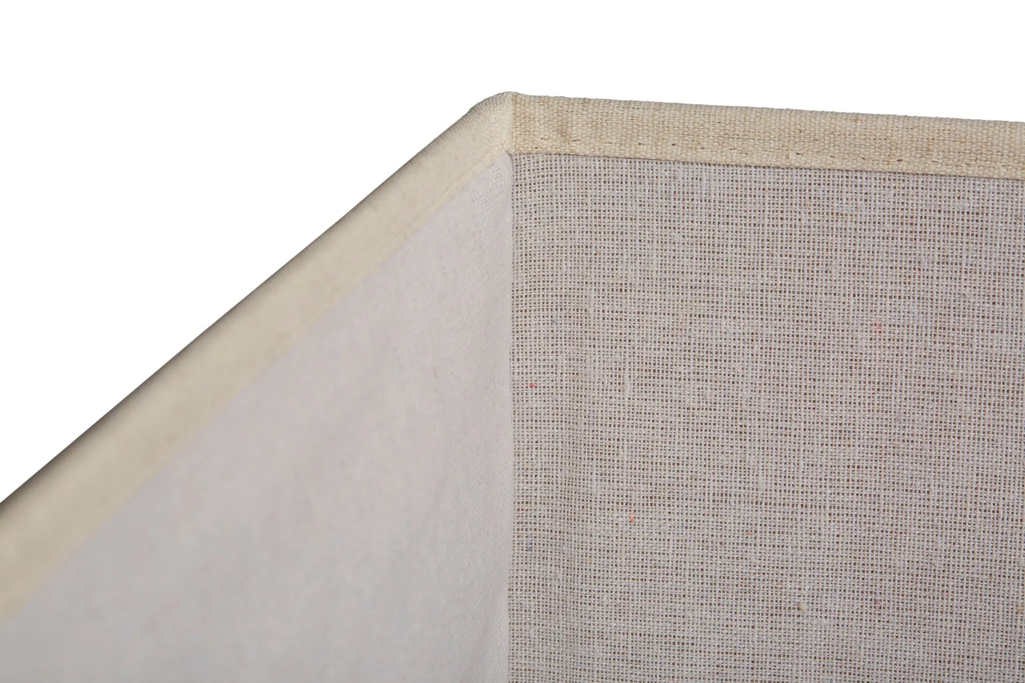 Fabric Extra Large Storage Box With Lid - Cream