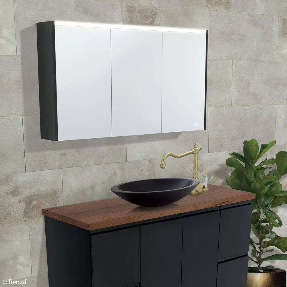 Fienza Led Mirror Cabinet 1200 With Gloss White Side Panels