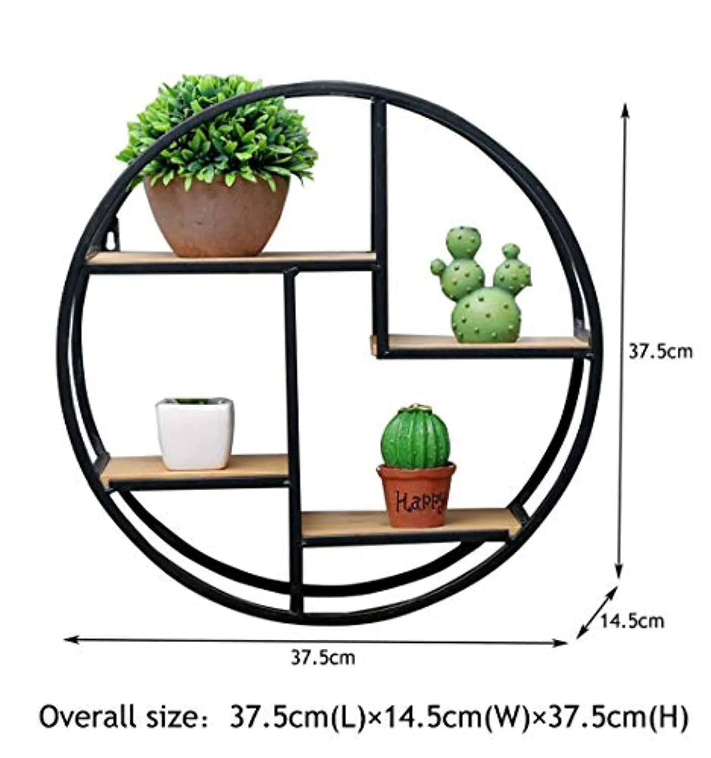 Floating Shelves Round Wood Wall Shelf as Hanging Shelves
