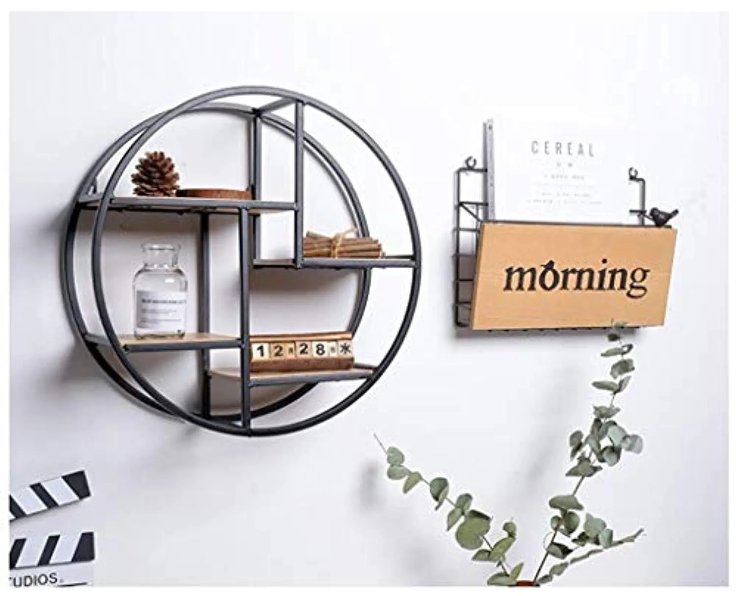 Floating Shelves Round Wood Wall Shelf as Hanging Shelves