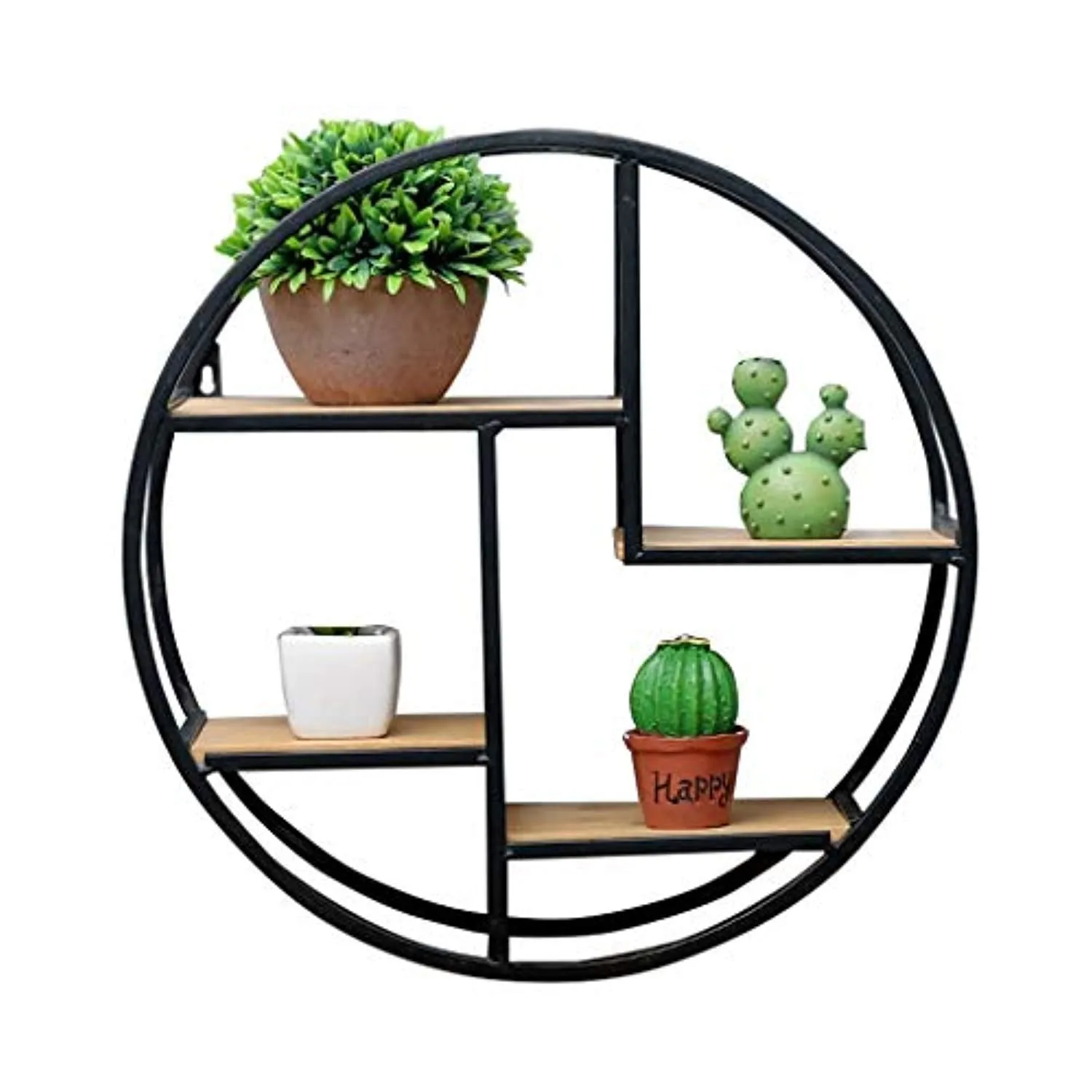 Floating Shelves Round Wood Wall Shelf as Hanging Shelves