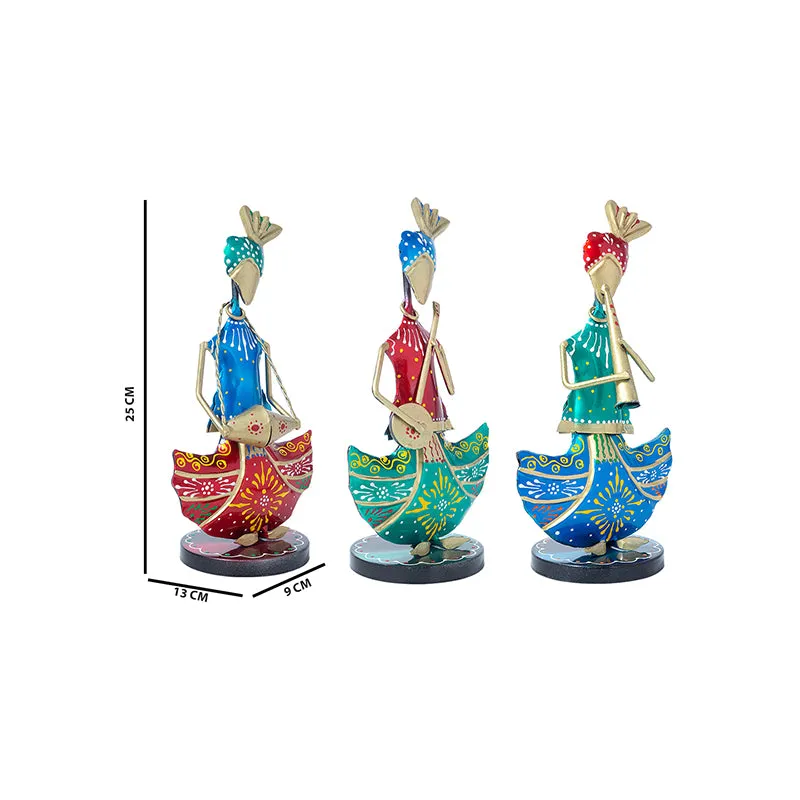 Folk Fancy Musical Showpiece - Set Of Three