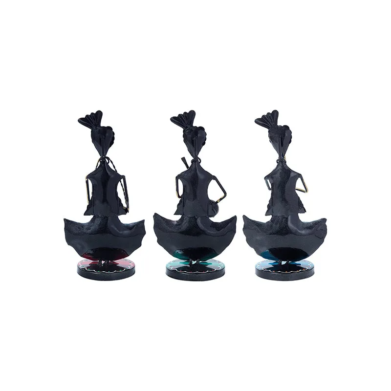 Folk Fancy Musical Showpiece - Set Of Three