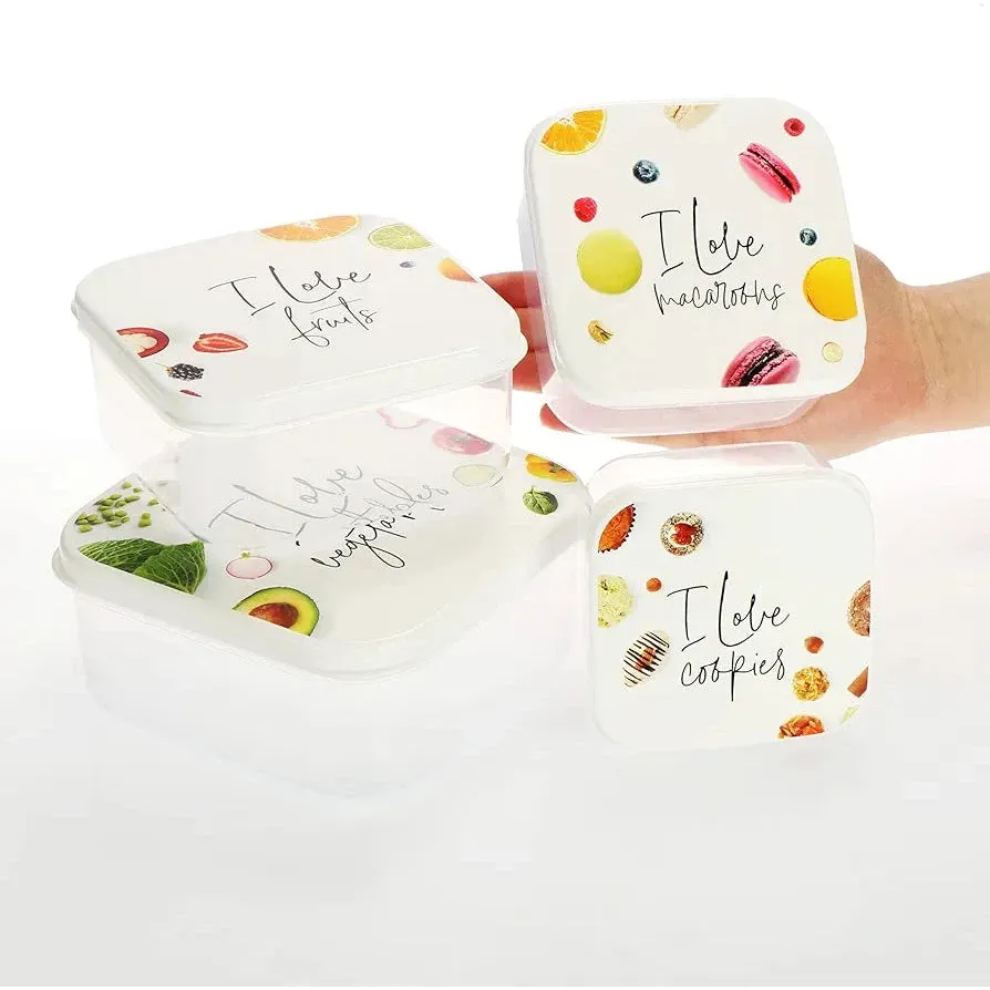 Food Saver Storage Container 4pc Set Plastic 21135