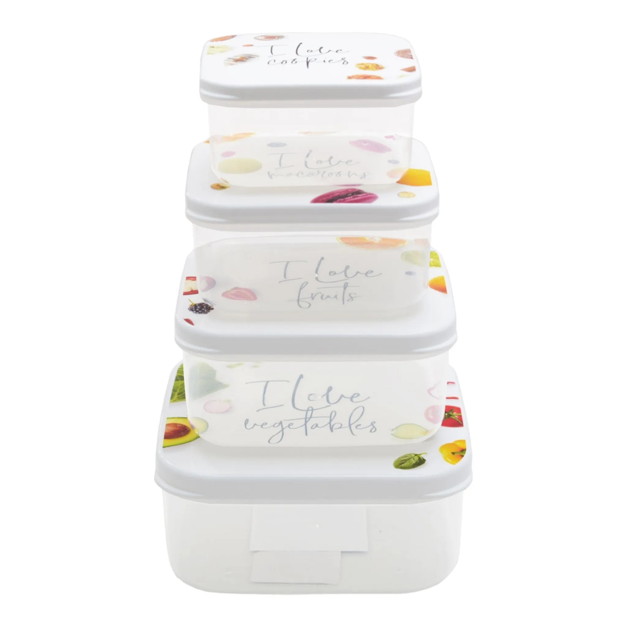 Food Saver Storage Container 4pc Set Plastic 21135