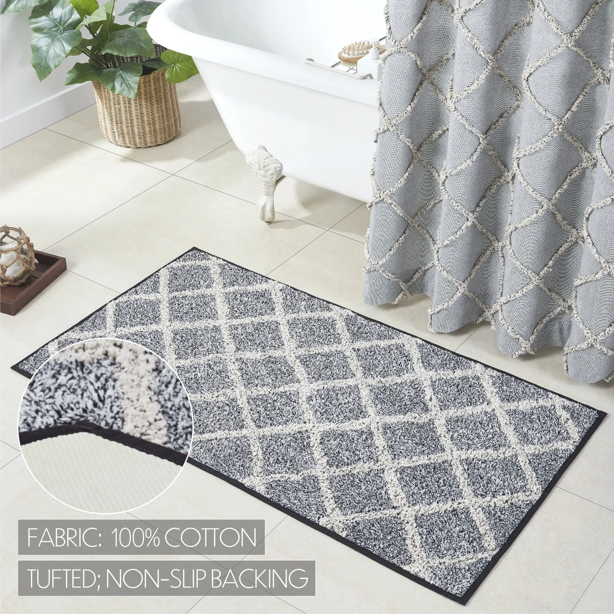 Frayed Lattice Bathmat