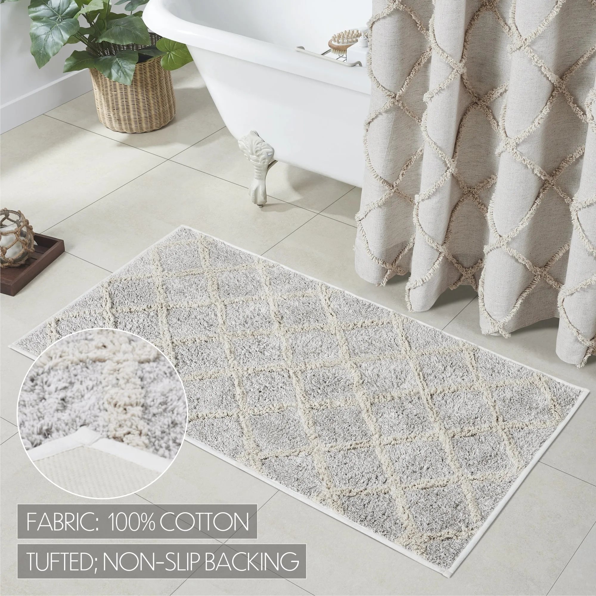 Frayed Lattice Bathmat