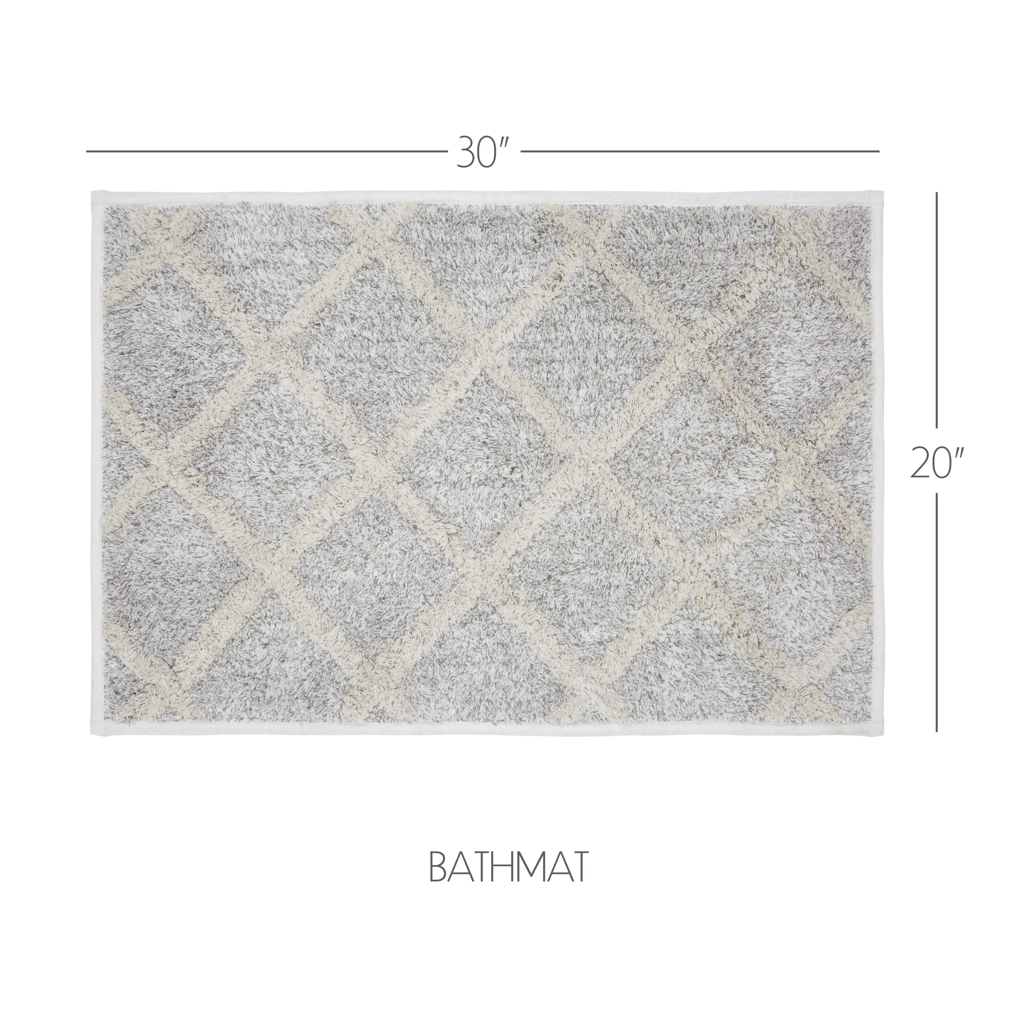 Frayed Lattice Bathmat