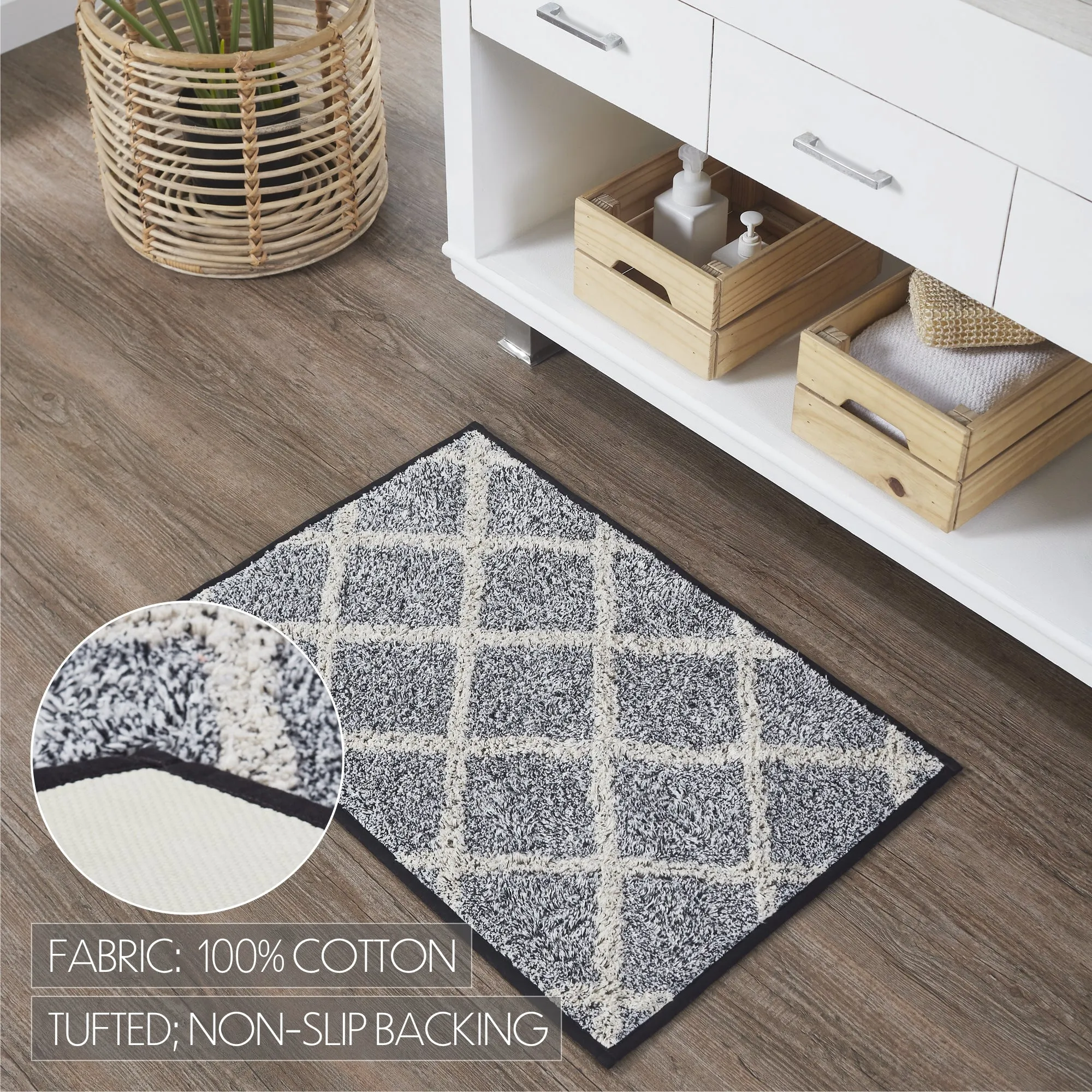 Frayed Lattice Bathmat