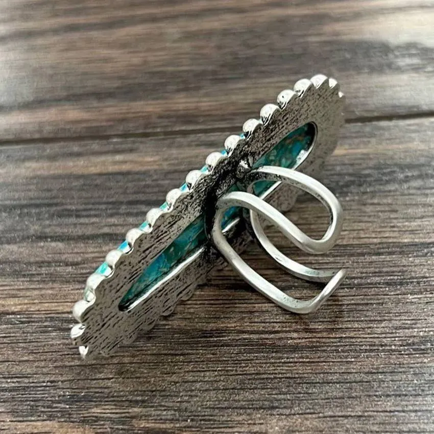 Gemstone Adjustable Ring