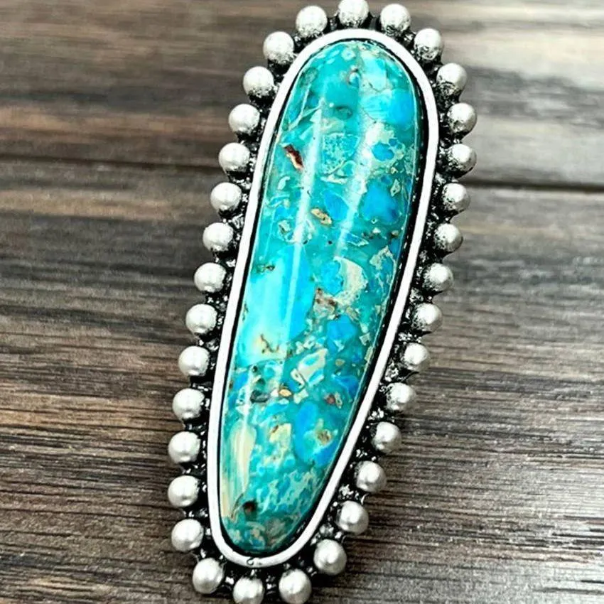 Gemstone Adjustable Ring