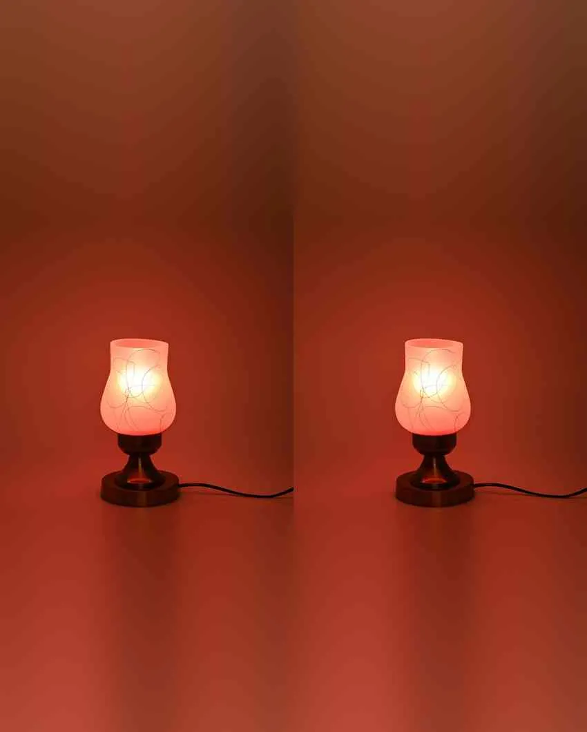 Girasol Decorative Home LED Compatible Stylish Night Table Lamp | 4 x 10 inches