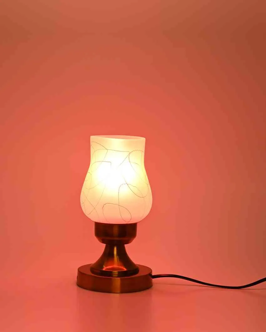 Girasol Decorative Home LED Compatible Stylish Night Table Lamp | 4 x 10 inches