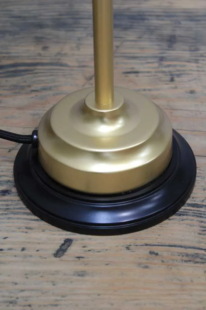 Glass Ball Candlestick Table Lamp