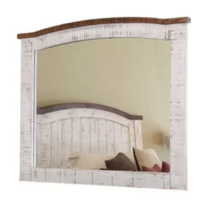 Greenview Bedroom Mirror - Distressed White