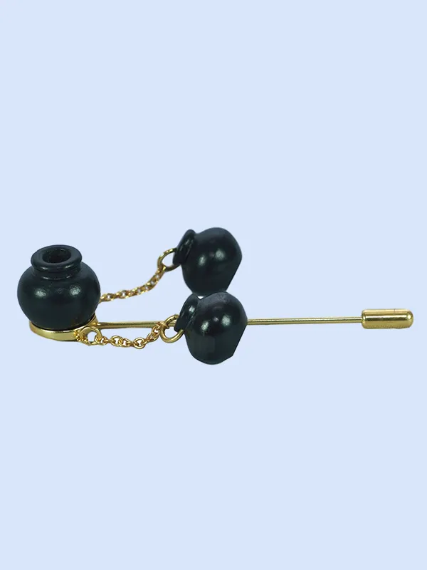 Handi Brass Lapel Pin Black