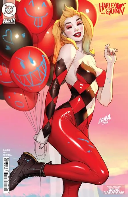 HARLEY QUINN (2021) #46 CVR E DAVID NAKAYAMA ARTIST SPOTLIGHT CARD STOCK VAR