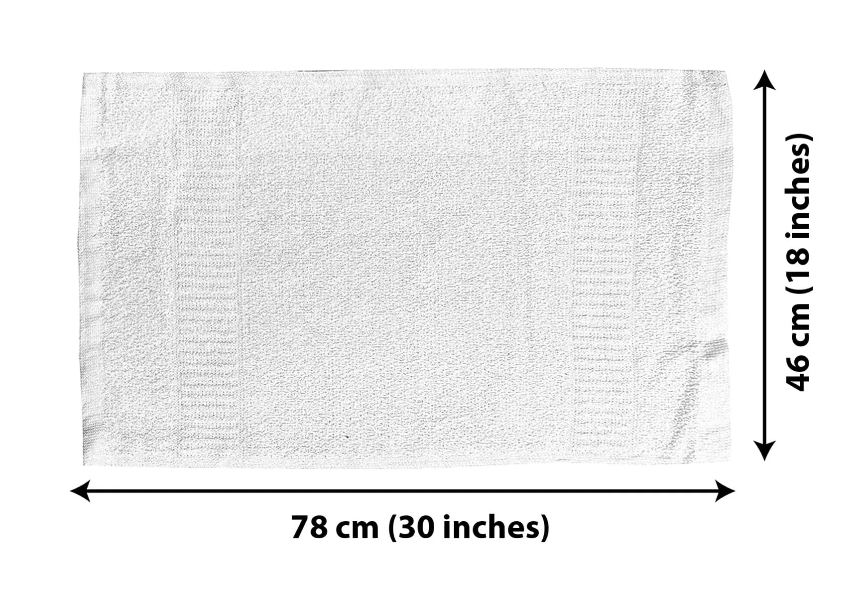 Heart Home Medium Size Soft Absorbent Cotton Face Towel, Newborn Bath Towel, Hand Towel, 30"x18"- Pack of 6 (White) -HS43HEARTH26626
