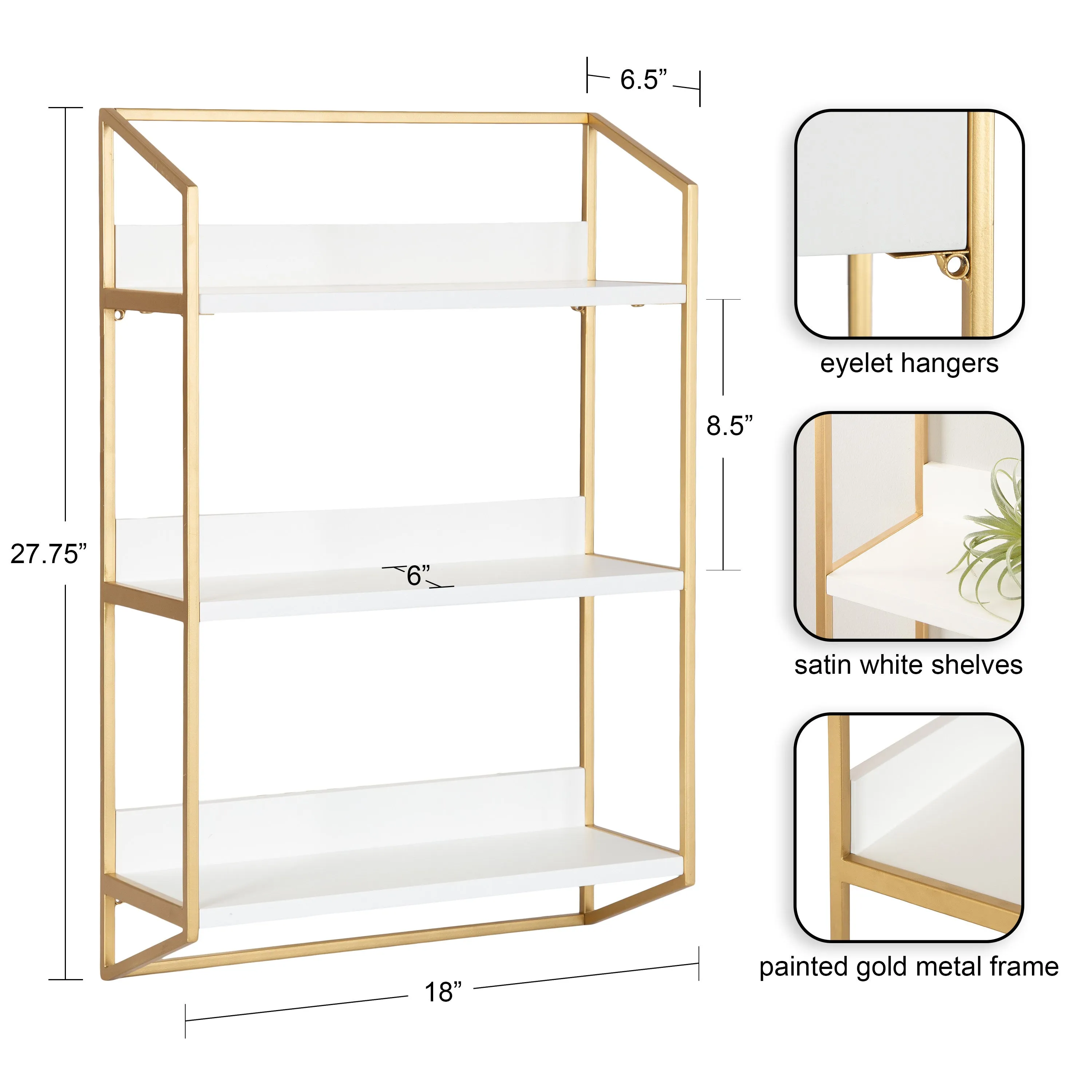 Hylton Tiered Wall Shelf