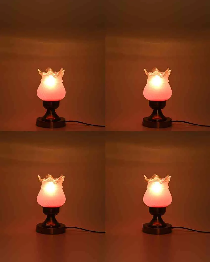 Jasmine Decorative Home LED Compatible Stylish Night Table Lamp | 4 x 9 inches
