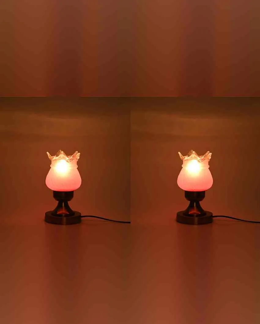 Jasmine Decorative Home LED Compatible Stylish Night Table Lamp | 4 x 9 inches