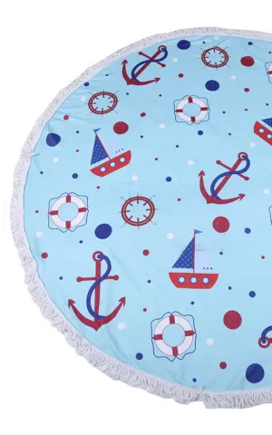 JP611-23 Nautical Print 100% Cotton Beach Towel