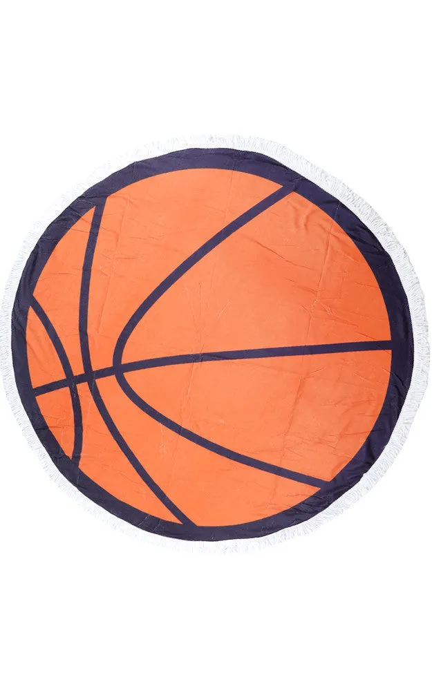 JP611-58 Basket Ball Print 100% Cotton Beach Towels