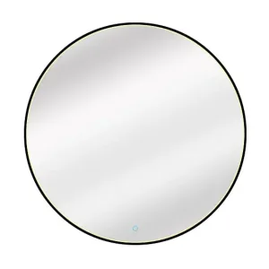 Keanu Round 36 In. Tri-color LED Wall Mirror With Touch On/Off Dimmer Function