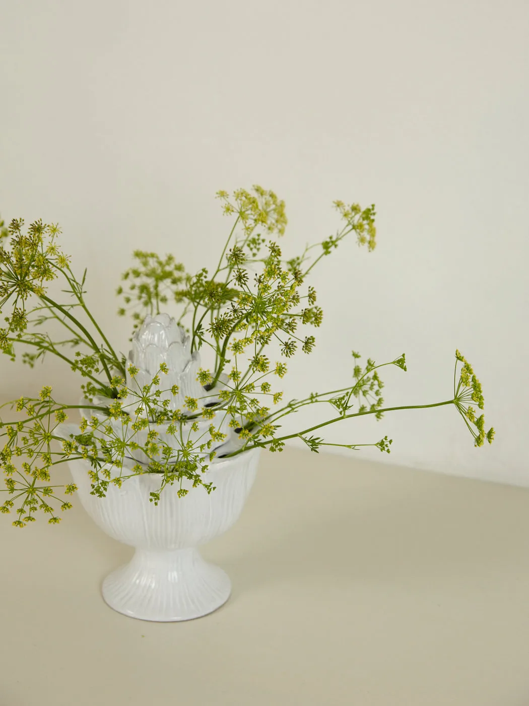 Large Artichoke Flower Holder Vase