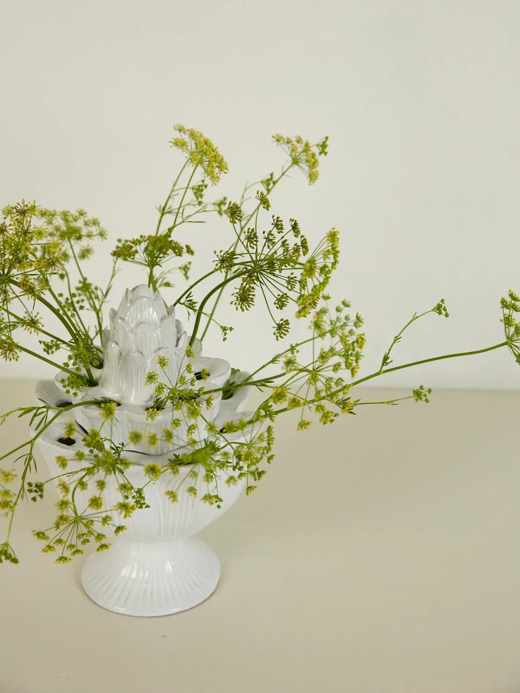 Large Artichoke Flower Holder Vase