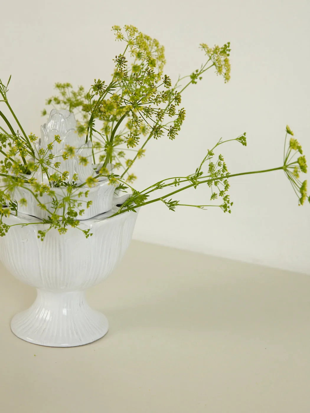 Large Artichoke Flower Holder Vase