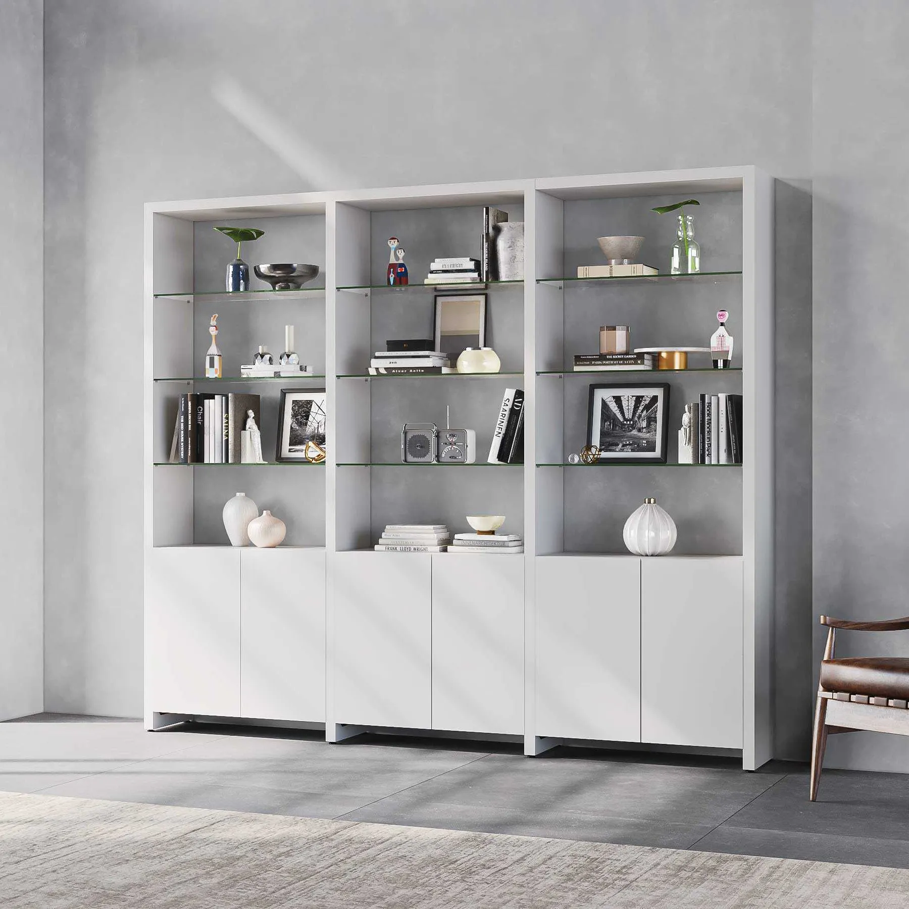 Linea Offset 3 Shelf System