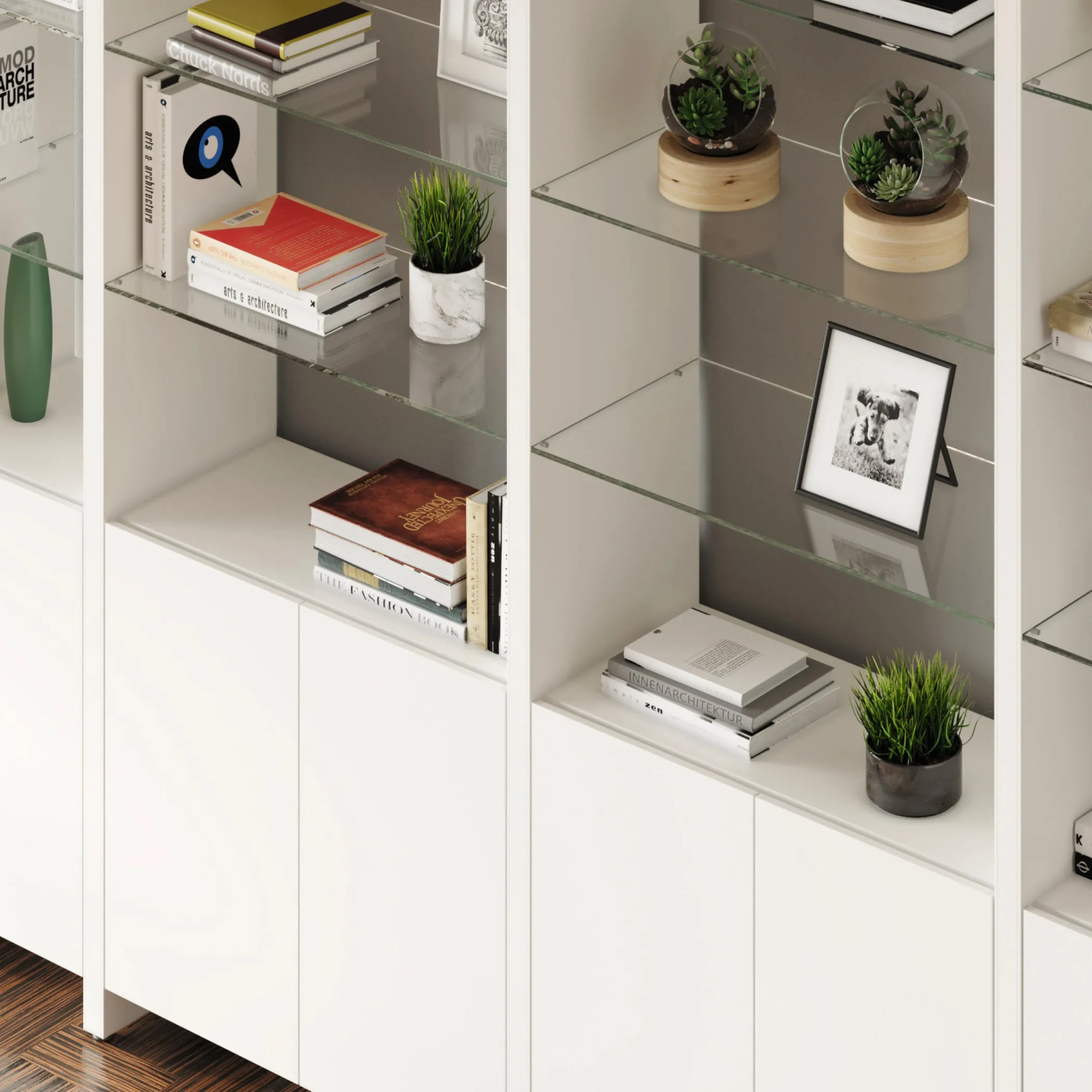 Linea Offset 3 Shelf System