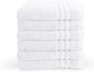 Luxury White Bath Sheets Towels 650gsm 90 x 150cm 100% Cotton Packs of 2, 10 and 24