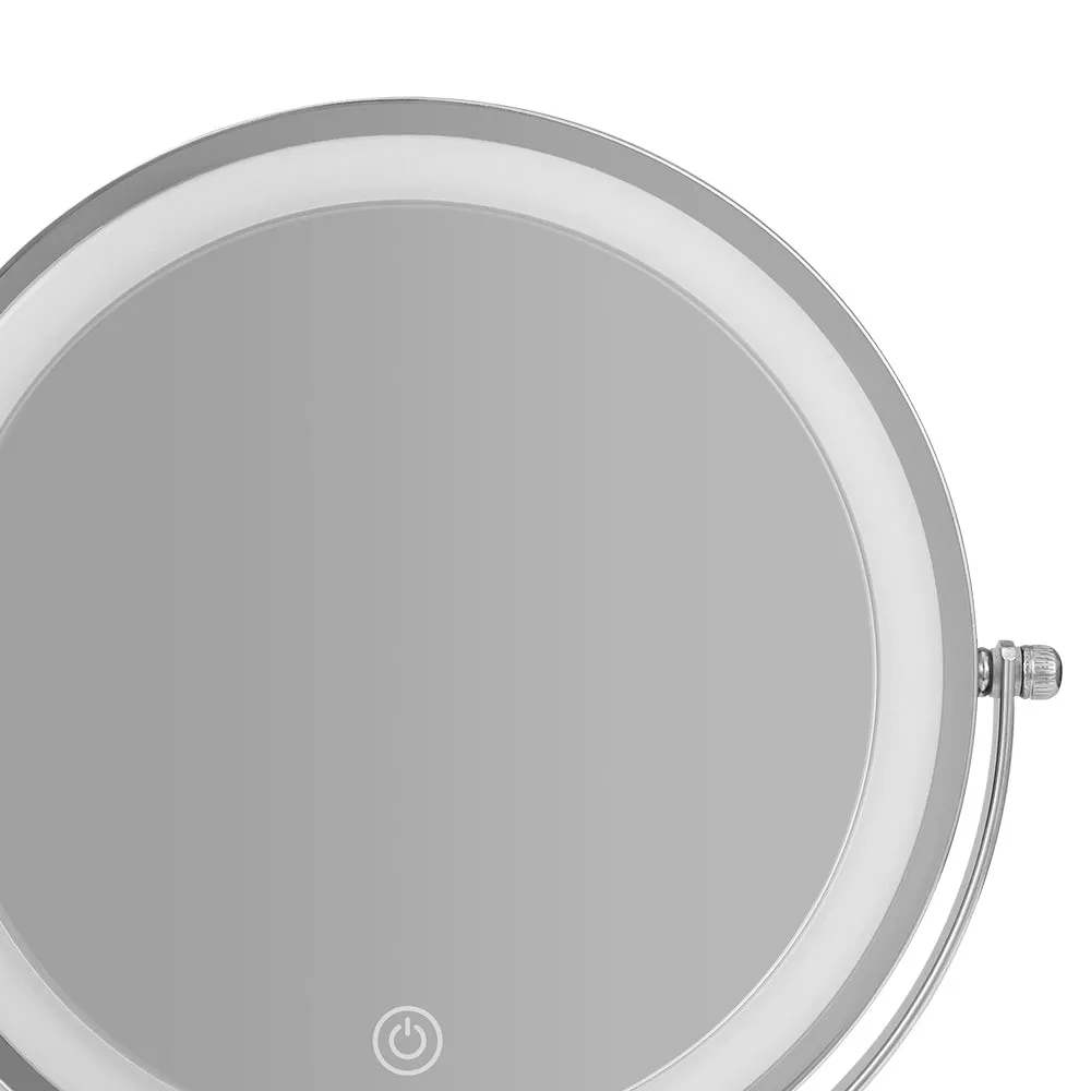 Makeup Mirror LED Light Cosmetic Round 360° Rotation 10X Magnifying