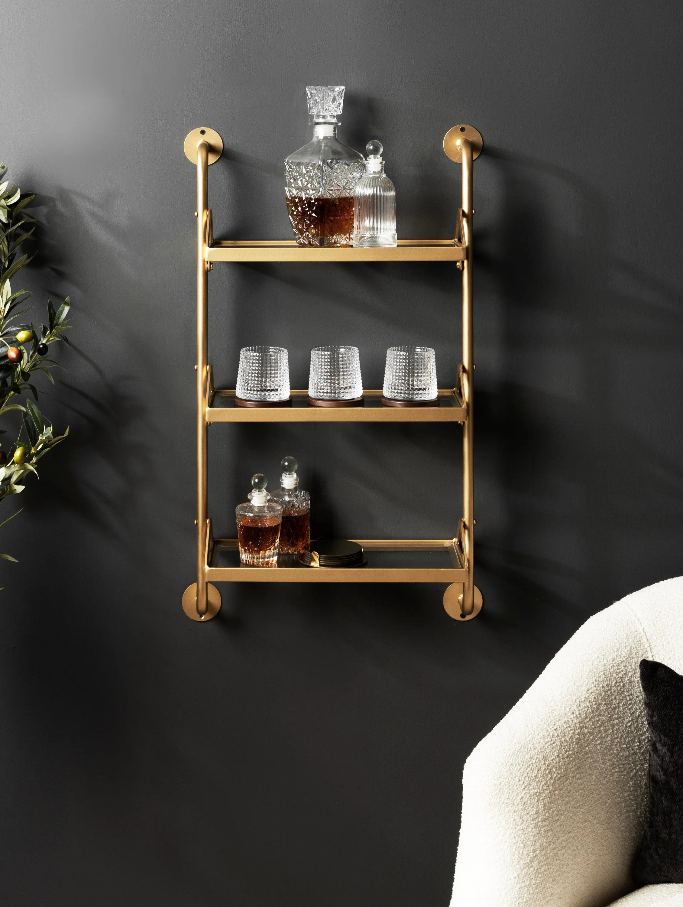Marit Three-Tier Wall Shelf