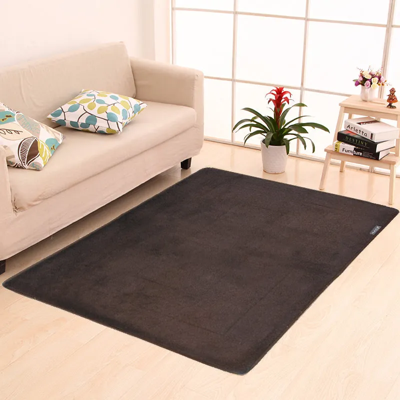 Memory Foam Area Rug, 40 x 64 in, Coffee Brown