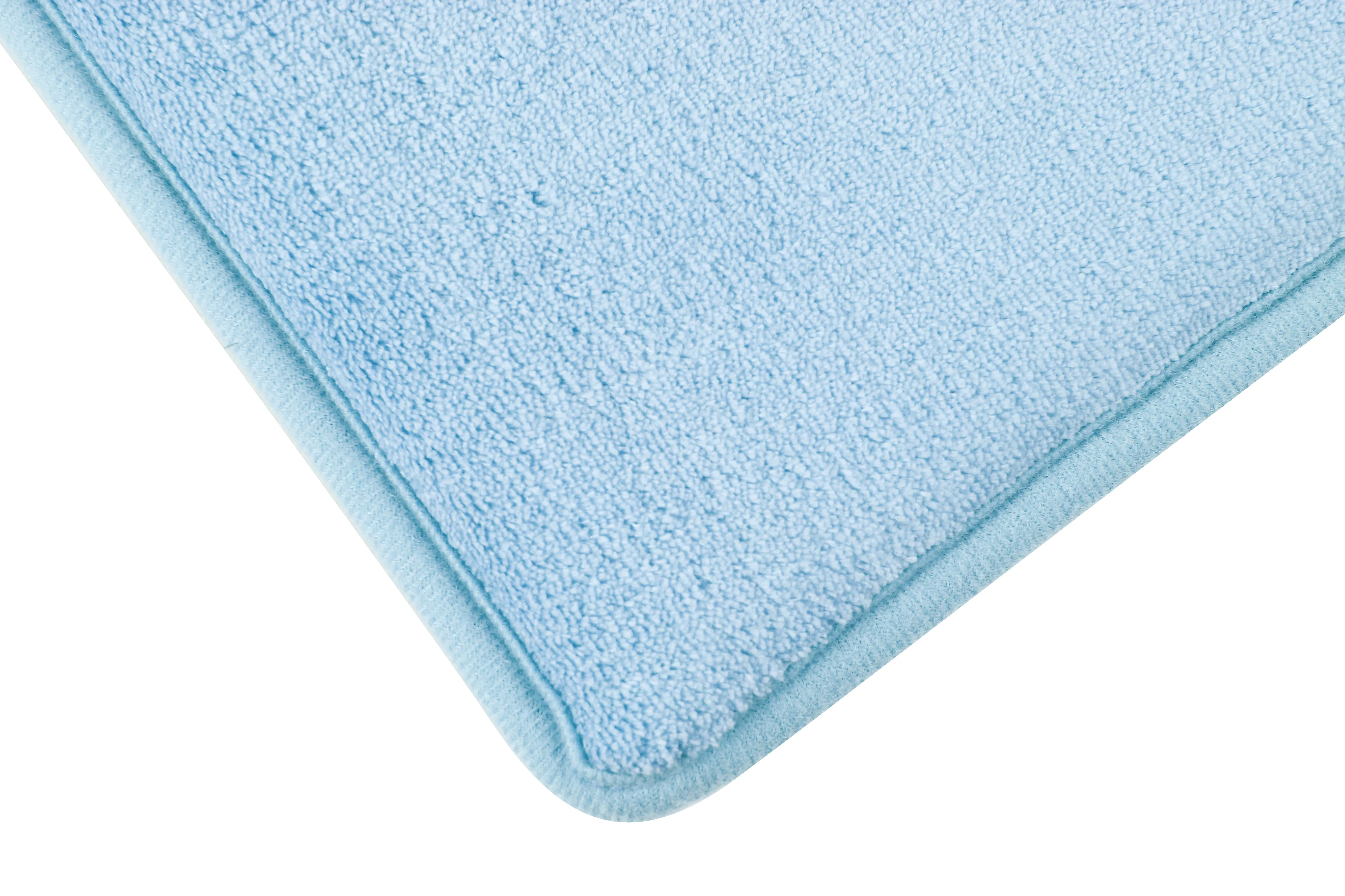 Memory Foam Area Rug, 40 x 64 in, Sky Blue
