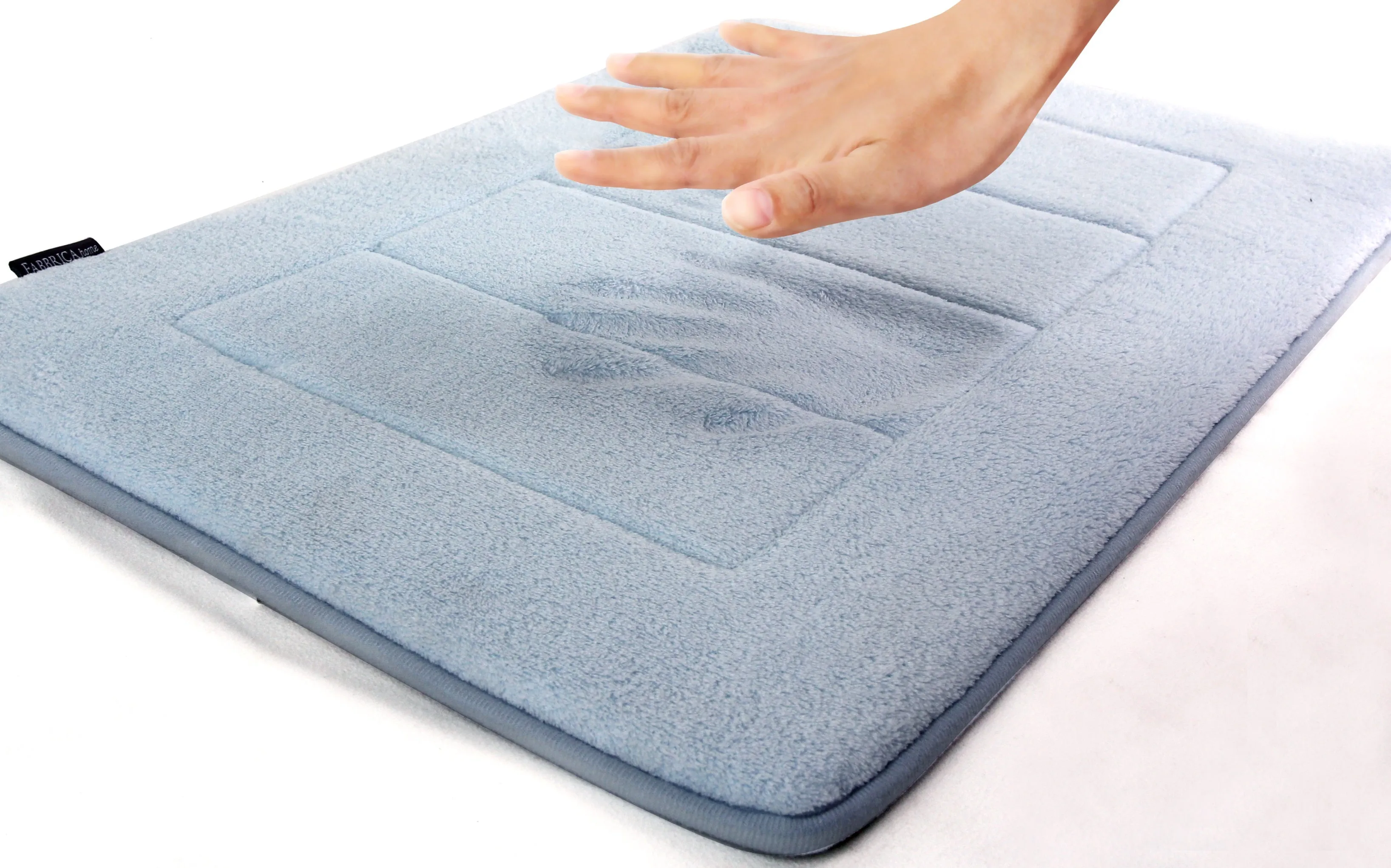 Memory Foam Area Rug, 40 x 64 in, Sky Blue