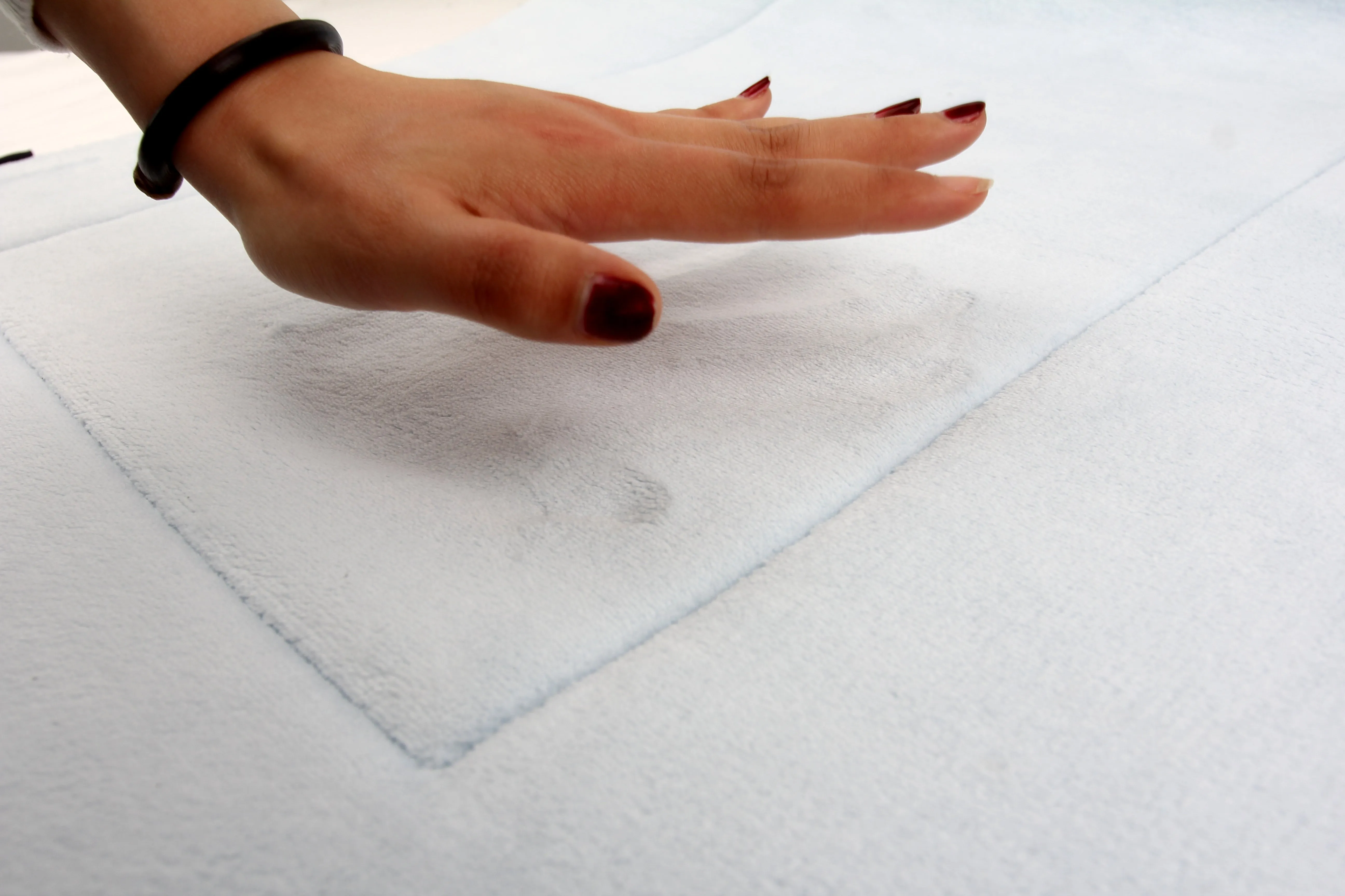 Memory Foam Runner in Sky Blue, 2 x 6 ft