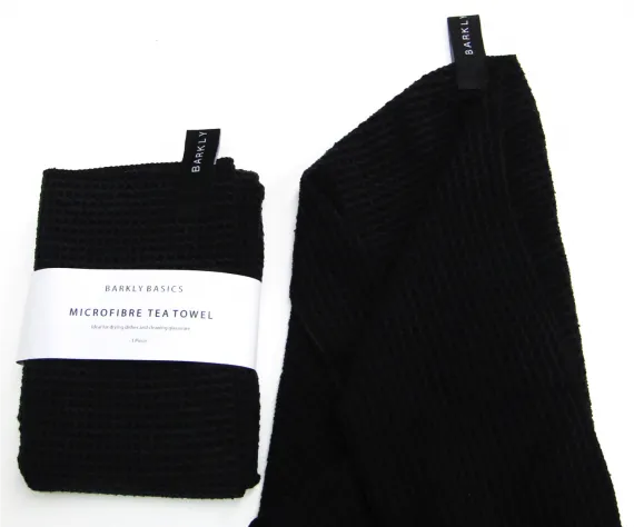 Microfibre Tea Towel - Black