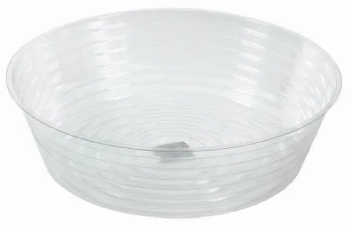 Midwest DL12 12" Clear Vinyl Deep Plant Planter Saucer Liner - Quantity of 25