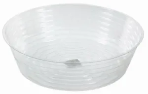 Midwest DL12 12" Clear Vinyl Deep Plant Planter Saucer Liner - Quantity of 25