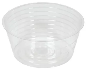 Midwest DL8 8" Clear Vinyl Deep Plant Planter Saucer Liner - Quantity of 50