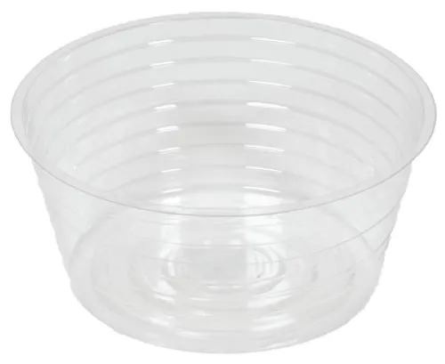 Midwest DL8 8" Clear Vinyl Deep Plant Planter Saucer Liner - Quantity of 50