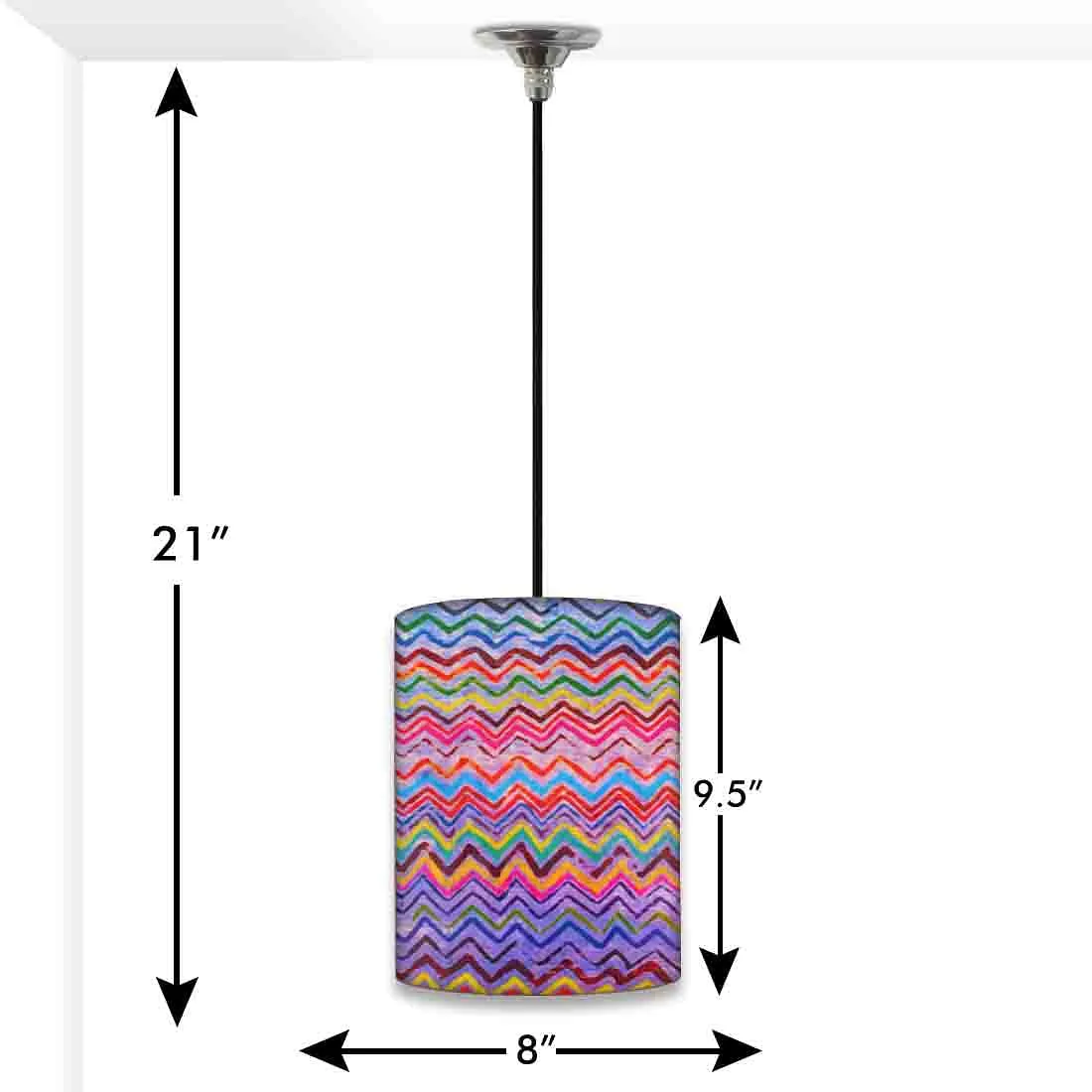 Mini Ceiling Pendant Lamp - Colorful Lines